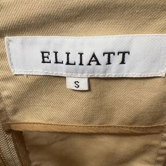 Elliatt x REVOLVE Vanessa Dress Sand sz S, Puff Sleeve, Quiet Luxury Mini - Picture 11 of 13